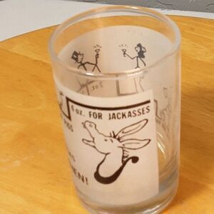"Say When" liquor measuring glass Souvenir from Las Vegas ~Vintage~ 1960's